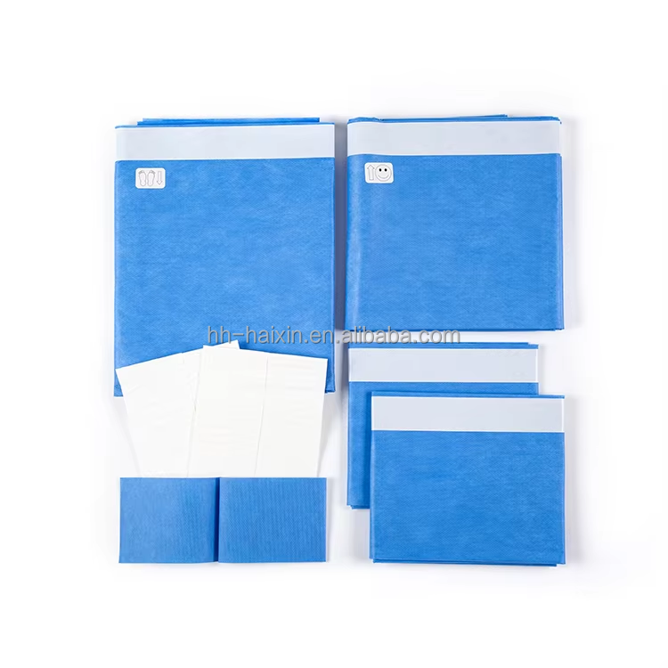 General Surgical Kit Basic Universal Foot Drape with Double-sided Tape ...
