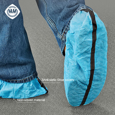 CE Disposable 10^6 Anti-Static Shoe Covers Fornitore Hubei Haixin Scarpe da bagno non tessute PP Non-slip Shoe Cover Wholesale