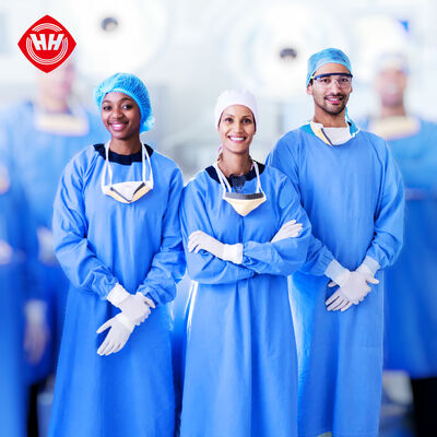 Buen precio Hubei Haixin PP Traje quirúrgico Ropa de cirugía para médicos Ropa no tejida Trajes aislantes desechables Ropa de cirugía al por mayor Uniformes en línea