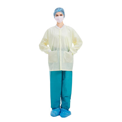 Bon prix Fabrique en gros Uniforms hospitaliers non tissés Vêtements de laboratoire médicaux respirants jetables Uniforms tissés en ligne