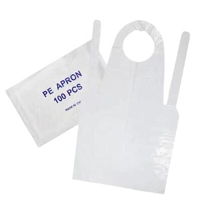 Good price Disposable Medical PE Gown Waterproof Hospital Apron Loose Packed Hubei Haixin Plastic Medical Consumables Wholesale online