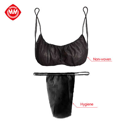 Good price 90-day Window Disposable Bras Panties Set Spa Massage Women Urgent Order Non-woven Underwear Bra Saunas Beauty Briefs T Thongs online