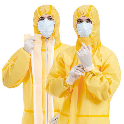 Bon prix Vêtements de protection contre les dangers chimiques LOGO PP personnalisé Vêtements de protection chimiques à usage unique Vêtements de protection chimiques médicaux Vêtements de protection chimiques en gros en ligne