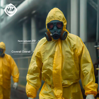 Goede prijs Chemische kleding Medische kleding Eenmalig kledingpak Groothandel CE Overal Protection Medische beschermende kleding Hubei Haixin online