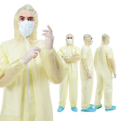 Bom preço Indústria geral de polipropileno descartável econômico Ppe descartável personalizado Pintor de roupa de trabalho on-line