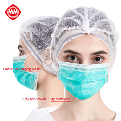 سعر جيد هايكسين الصحة إنفلونزا قناع الوجه منع ASTM F2100 EN14683 Mascarilla المستشفى الأقنعة الجراحية المستوى 3 صانع قناع الوجه الطبي الانترنت