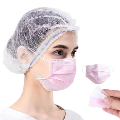 سعر جيد هوبي هايكسين 3 Ply غير المنسوجة الأقنعة الجراحية الطبية القناع المستخدم لمرة واحدة المصنع الجراحة الوردي قناع الوجه بالجملة الانترنت