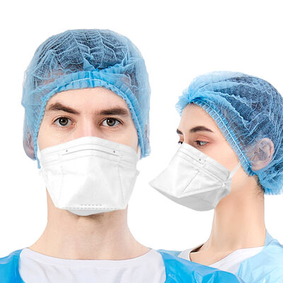 Bom preço Hubei Haixin N95 Máscara Respiradora Descartável Resistente a Partículas FFP2 Duck Bill V Forma com Gravata Branca Máscaras Médicas Earloop on-line