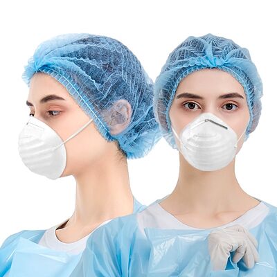 Bon prix Hubei Haixin Masque à poussière jetable en forme de tasse bleue en gros EPI ménagers Boucle d'oreille blanche en ligne