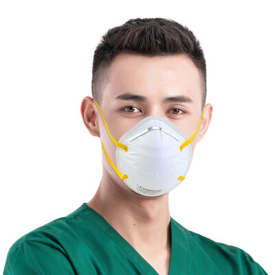 Good price Hubei Haixin N95 Respirator Disposable White Medical Mask with Valve Breathable Duck Bill V Shape Round Earloop Face Masks online