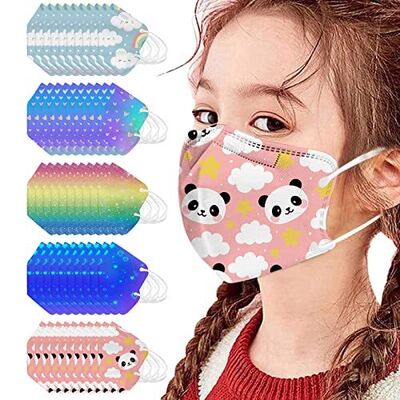 Guter Preis Hubei Haixin Einweg-Medizinische Gesichtsmaske Schmetterlingsförmige 3D-Entenbill-Design mit farbenfrohen Ohrringe für Kinder Online