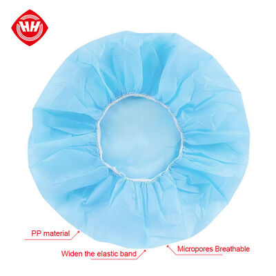 Guter Preis Hubei Haixin Atmungsgelegte SMS Bouffant Chirurgische Kappen Öko-freundliche Staubfreie Lebensmittelkappe PP Nonwoven Einweg-Rundkappe Großhandel Online