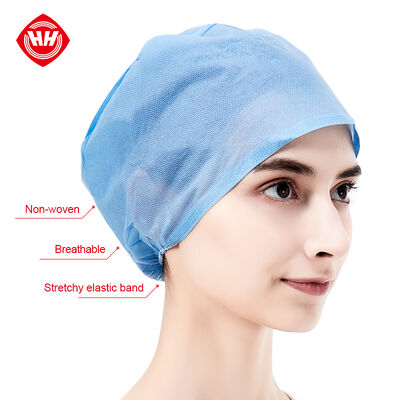 Buon prezzo Hubei Haixin Disposable Nurse Doctor Chirurgical Medical Scrub Mob Cap CE Wholesale Caps Chirurgico Cappello Chirurgo Copricapo Cordone Primavera in linea