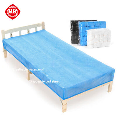 Bon prix Fabricant de draps hospitaliers jetables Hubei Haixin en gros draps blancs respirants draps de massage imperméables non tissés en ligne