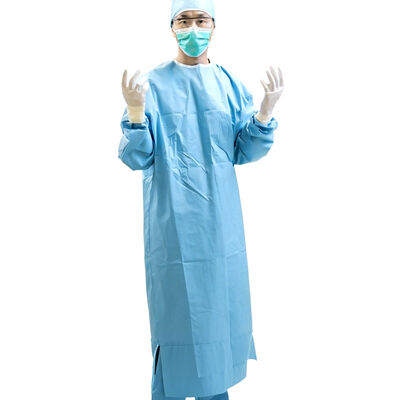 Bom preço TG011 Bata Cirúrgica Impermeável Descartável de Proteção para Salas de Operação com Fechamento Seguro por Gravata e Resistência a Fluidos Venda por Atacado de Fábrica on-line