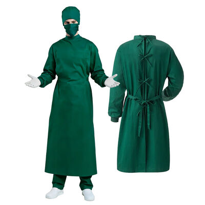 Bom preço Hubei Haixin Roupas cirúrgicas reutilizáveis Quirurgião de alta qualidade Algodão Casaco médico lavável Roupas cirúrgicas médicas por atacado on-line