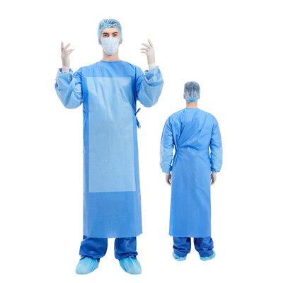 Bom preço Cor de costura Vestido cirúrgico padrão descartável Hubei Haixin Vestidos cirúrgicos não tecidos médicos aprimorados Vestidos cirúrgicos de venda por atacado on-line