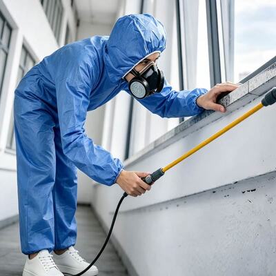 Quality Industrial-Grade SMS Polypropylene Disposable Chemical Coveralls - 3-Layer Non-Woven Fabric, CE Type 5/6 Certified with Breathable Elastic Fit factory