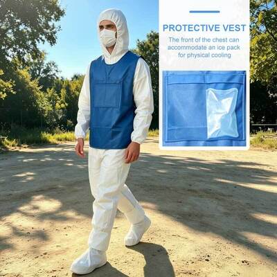 Good price Disposable SMS Cooling Vest with Adjustable Lacing for High-Temperature Heat Prevention online