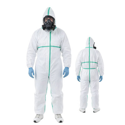 Goede prijs Antizuur- en alkalische kleefband Gevaarlijke kleding PPE kleding overal wegwerp Ppe overal beschermende chirurgische mantel online